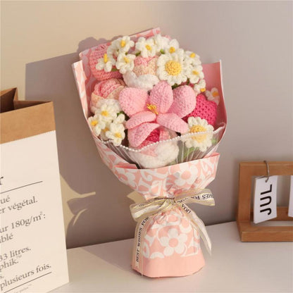 Forever Petals - Handmade Crochet Flower Bouquet